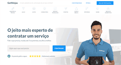 Desktop Screenshot of getninjas.com.br